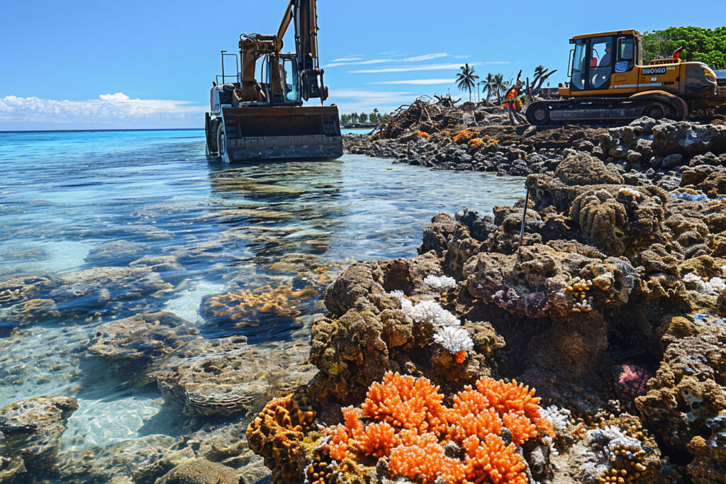 Les travaux des JO suspendus sur Teahupo’o après des dégâts infligés aux coraux