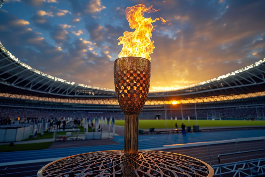 La sécurité autour de la flamme olympique